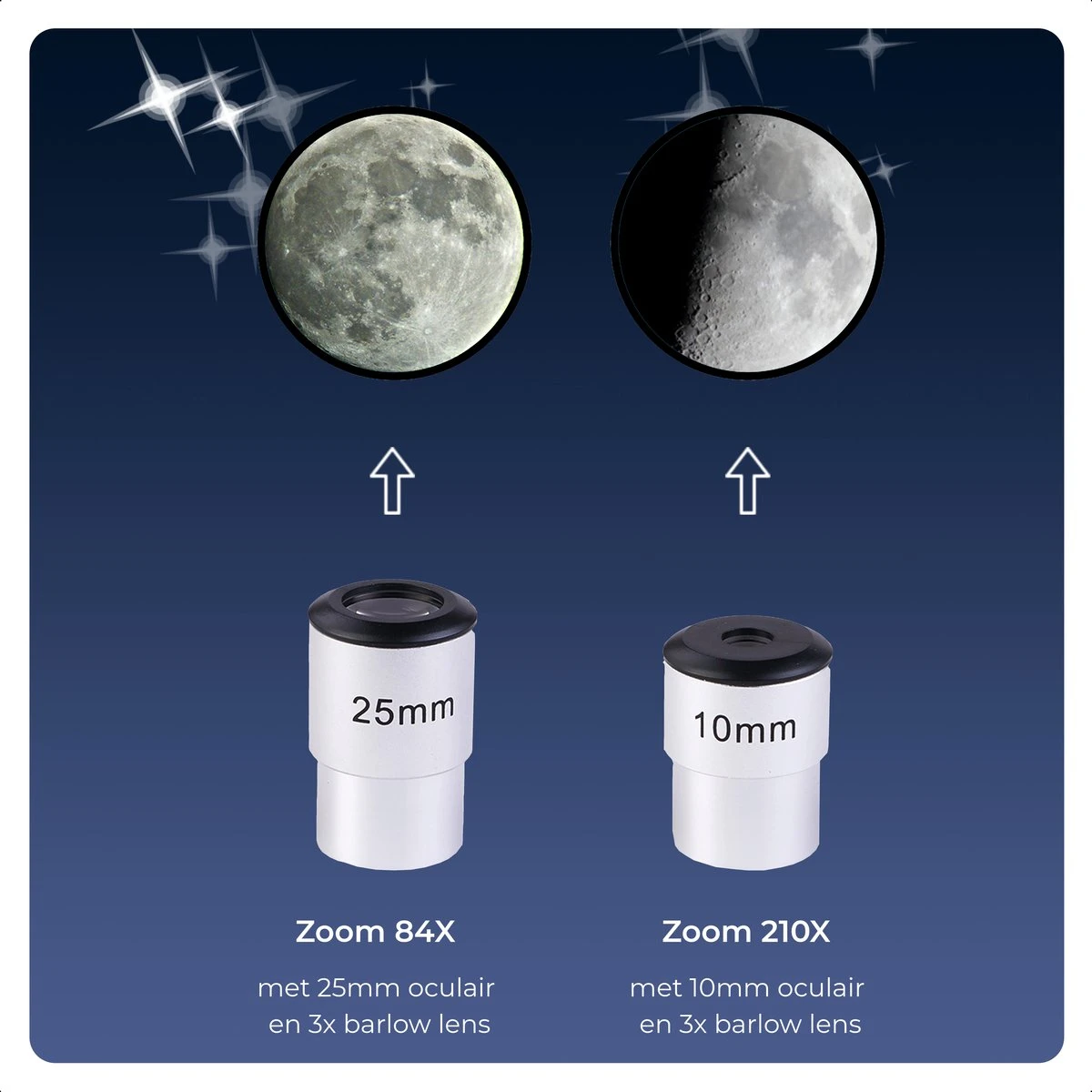 AYOO® Telescoop - Sterrenkijker - Telescoop - 210x Zoom - Volledige Set - Smartphone Houder - Verstelbaar Statief - Draagtas - 70/700mm 6 AYOO® Telescoop - Sterrenkijker - Telescoop - 210x Zoom - Volledige Set - Smartphone Houder - Verstelbaar Statief - Draagtas - 70/700mm - Afbeelding 4