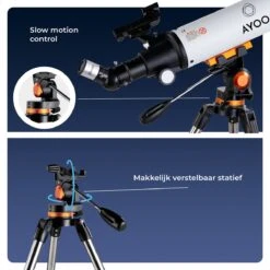 AYOO® Telescoop - Sterrenkijker - 250X Zoom - Volledige Set - Smartphone Houder - Verstelbaar Statief - Draagtas - 80/500mm 16 AYOO® Telescoop - Sterrenkijker - 250X Zoom - Volledige Set - Smartphone Houder - Verstelbaar Statief - Draagtas - 80/500mm -Falke Shop 1200x1200 449