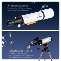 AYOO® Telescoop - Sterrenkijker - 250X Zoom - Volledige Set - Smartphone Houder - Verstelbaar Statief - Draagtas - 80/500mm 18 AYOO® Telescoop - Sterrenkijker - 250X Zoom - Volledige Set - Smartphone Houder - Verstelbaar Statief - Draagtas - 80/500mm -Falke Shop 1200x1200 451