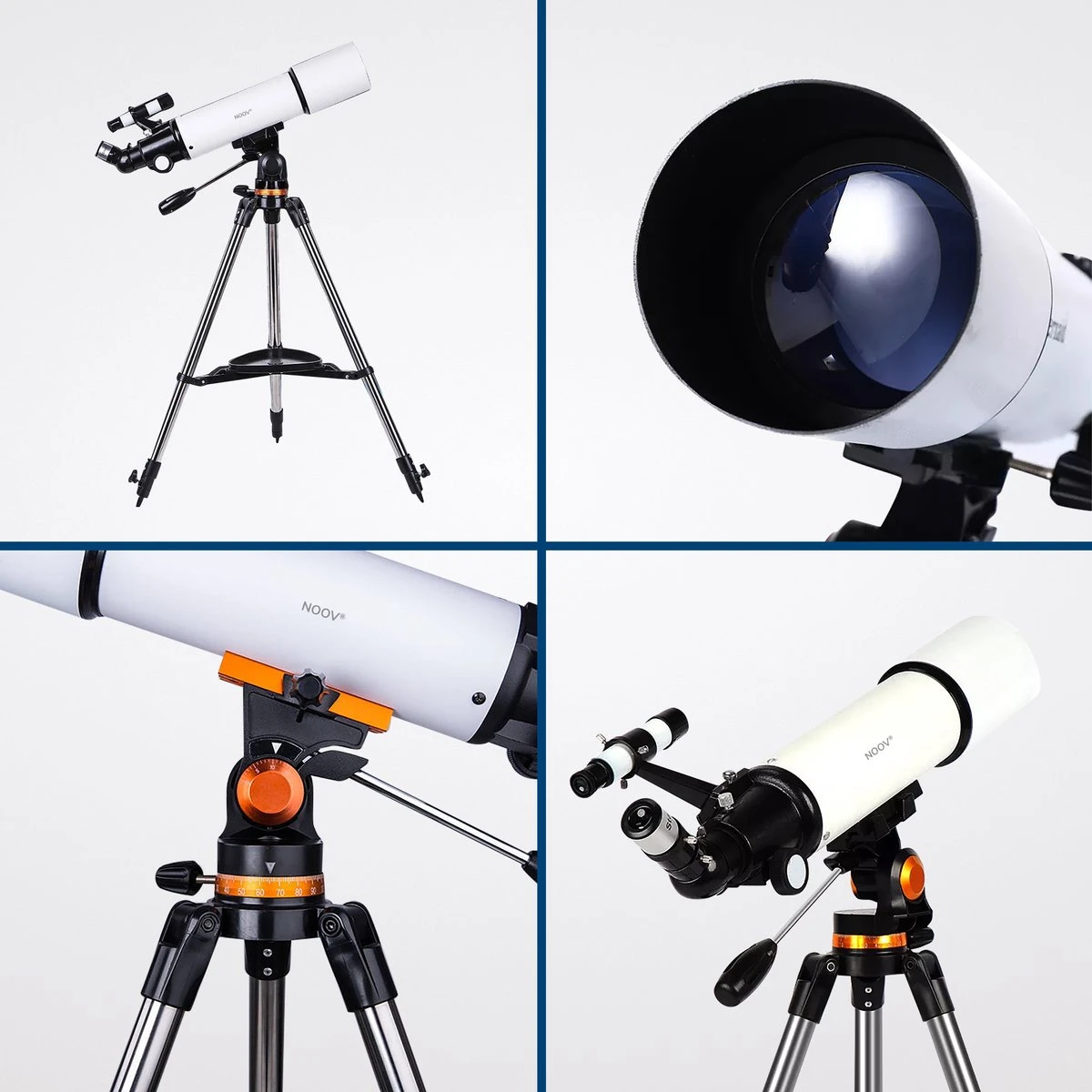 NOOV® - Telescoop – Sterrenkijker Volwassenen / Gevorderden – Sterrenkijker Kinderen – Extra Grote Lensopening 80mm –Rode Stipzoeker - Inclusief Anti-shock Statief & Stevige Draagtas 8 NOOV® - Telescoop – Sterrenkijker Volwassenen / Gevorderden – Sterrenkijker Kinderen – Extra Grote Lensopening 80mm –Rode Stipzoeker - Inclusief Anti-shock Statief & Stevige Draagtas - Afbeelding 6