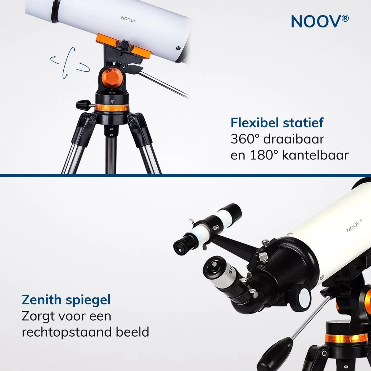 NOOV® - Telescoop – Sterrenkijker Volwassenen / Gevorderden – Sterrenkijker Kinderen – Extra Grote Lensopening 80mm –Rode Stipzoeker - Inclusief Anti-shock Statief & Stevige Draagtas 12 NOOV® - Telescoop – Sterrenkijker Volwassenen / Gevorderden – Sterrenkijker Kinderen – Extra Grote Lensopening 80mm –Rode Stipzoeker - Inclusief Anti-shock Statief & Stevige Draagtas - Afbeelding 10