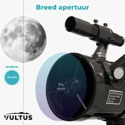 Vultus Telescoop - 500x Vergroting - Sterrenkijker Volwassenen / Gevorderden - Inclusief Statief En Maanfilter - Vultus - 1000114EQ -Falke Shop 1200x1200 534