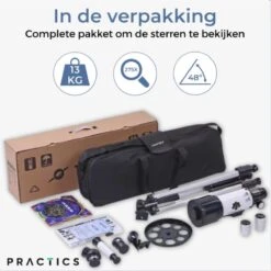 Practics® Telescoop Inclusief Statief & Draagtas Met Afstandsbediening – Sterrenkijker Voor Kinderen, Volwassenen & Gevorderden Met 2 Lenzen. -Falke Shop 1200x1200 559