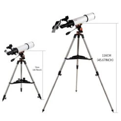 Merkloos Telescoop - 250x Vergroting - Sterrenkijker Beginners / Volwassenen / Gevorderden - Inclusief Gebruiksaanwijzing - Inclusief Statief En Draagtas - 50080 -Falke Shop 1200x1200 575