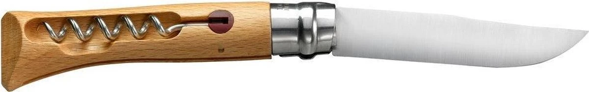 Opinel Kurkentrekker Zakmes - RVS Hout 10 Opinel Kurkentrekker Zakmes - RVS Hout - Afbeelding 8
