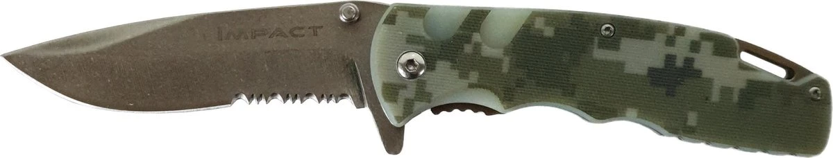 Homeij Zakmes Impact Leger Camouflage Kleur Army RVS Inclusief Opberg Etui Handle G10 4 Homeij Zakmes Impact Leger Camouflage Kleur Army RVS Inclusief Opberg Etui Handle G10 - Afbeelding 2