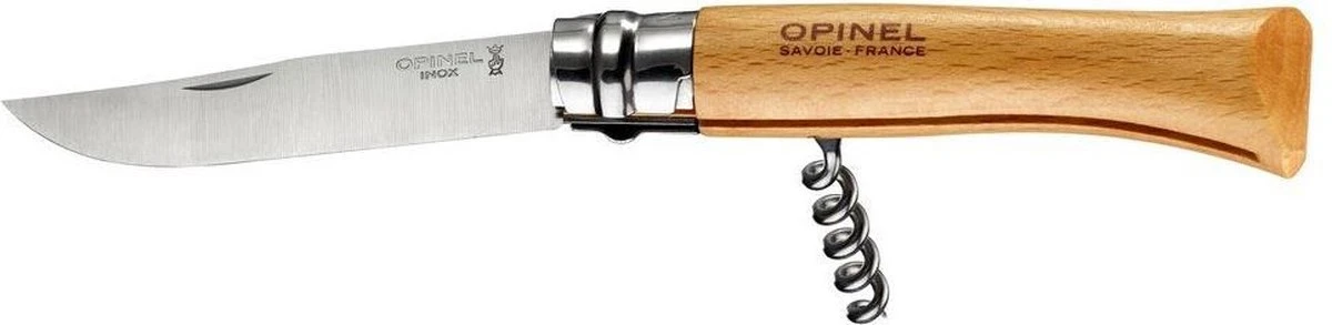 Opinel Kurkentrekker Zakmes - RVS Hout 9 Opinel Kurkentrekker Zakmes - RVS Hout - Afbeelding 7