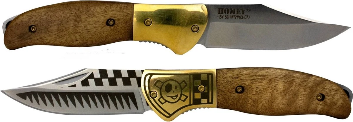 Homey's Man's Ruin By Schiffmacher Zakmes - RVS/wortelhout - Gift Box 4 Homey's Man's Ruin By Schiffmacher Zakmes - RVS/wortelhout - Gift Box - Afbeelding 2