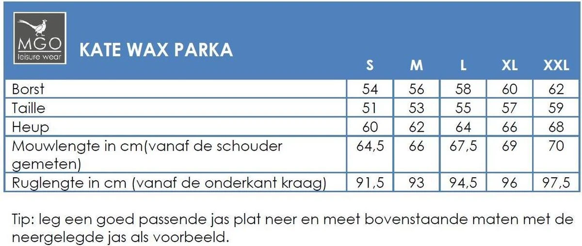 MGO Leisure Wear Kate Wax Parka Outdoorjas Dames - Maat XXL 9 MGO Leisure Wear Kate Wax Parka Outdoorjas Dames - Maat XXL - Afbeelding 7