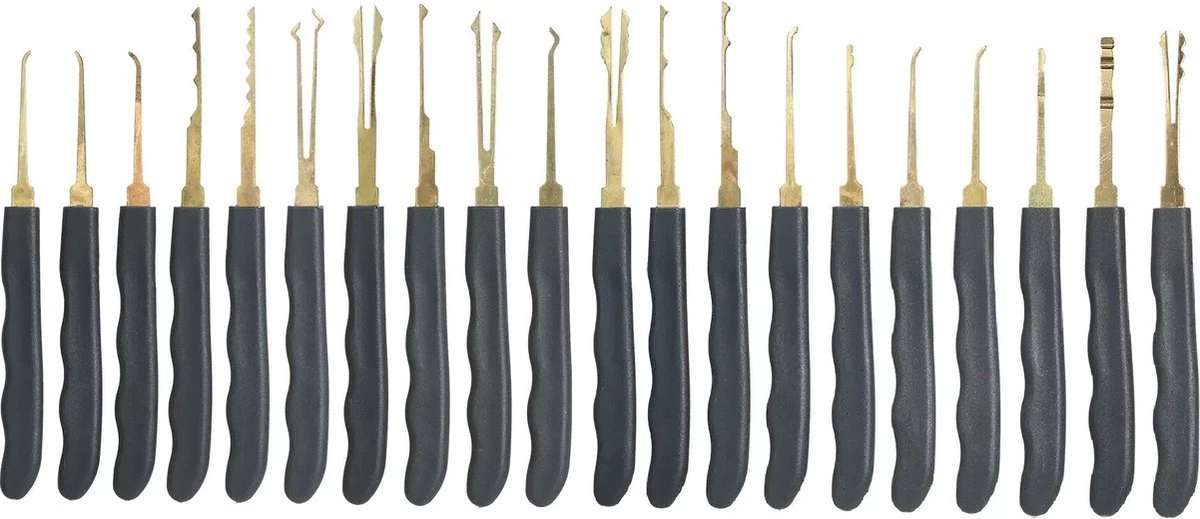 PLAY IT Lockpick Set XXL 75 Delig - 9 Sloten - Incl. Opbergzakjes 10 PLAY IT Lockpick Set XXL 75 Delig - 9 Sloten - Incl. Opbergzakjes - Afbeelding 8