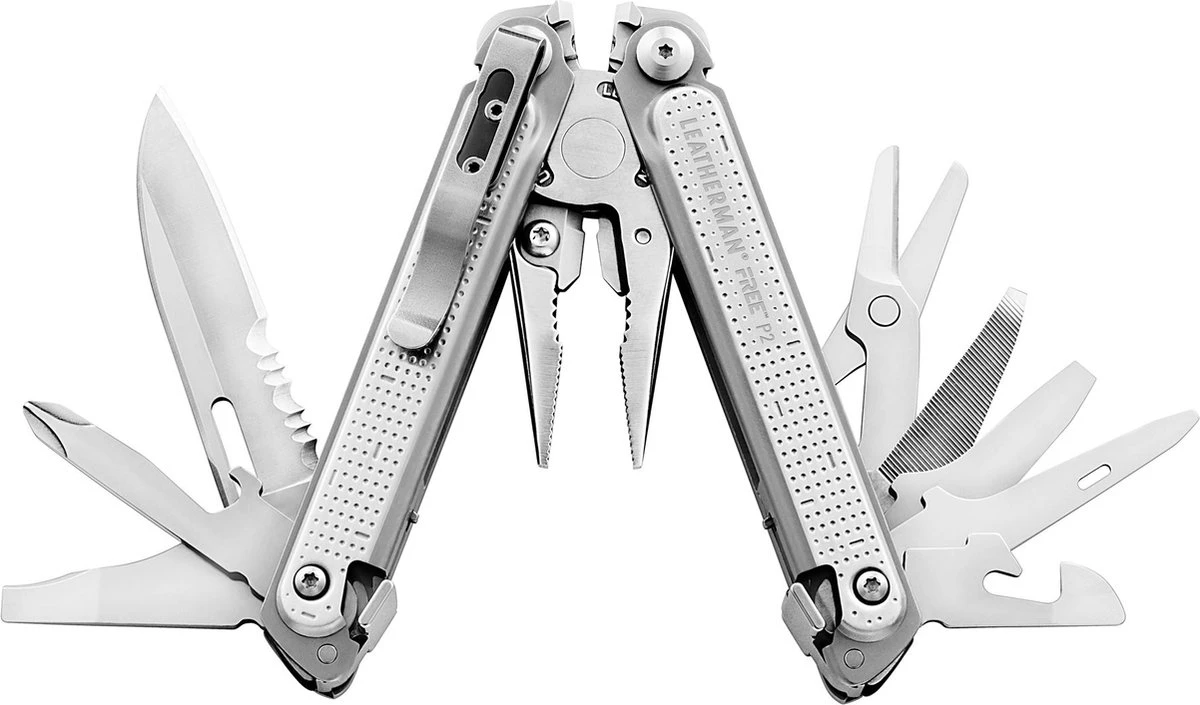 Leatherman Free P2 Multitool - 19 Functies - RVS - Zilver - Nylon Etui 16 Leatherman Free P2 Multitool - 19 Functies - RVS - Zilver - Nylon Etui - Afbeelding 14