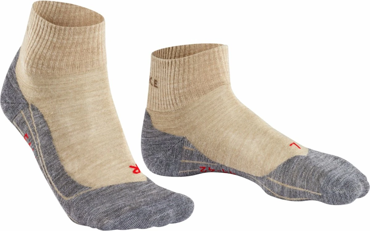 FALKE TK5 Wander Short Wandelen Anti Blaren, Anti Zweet Merino Wol Dames Sportsokken Beige - Maat 39-40 17 FALKE TK5 Wander Short Wandelen Anti Blaren, Anti Zweet Merino Wol Dames Sportsokken Beige - Maat 39-40 - Afbeelding 15