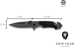 Survival Zakmes Outdoor – 1 Hand Open Systeem En Broekclip – 22.5 CM Vouwmes – RVS – Lion Gear KN-03 -Falke Shop 1200x765 1