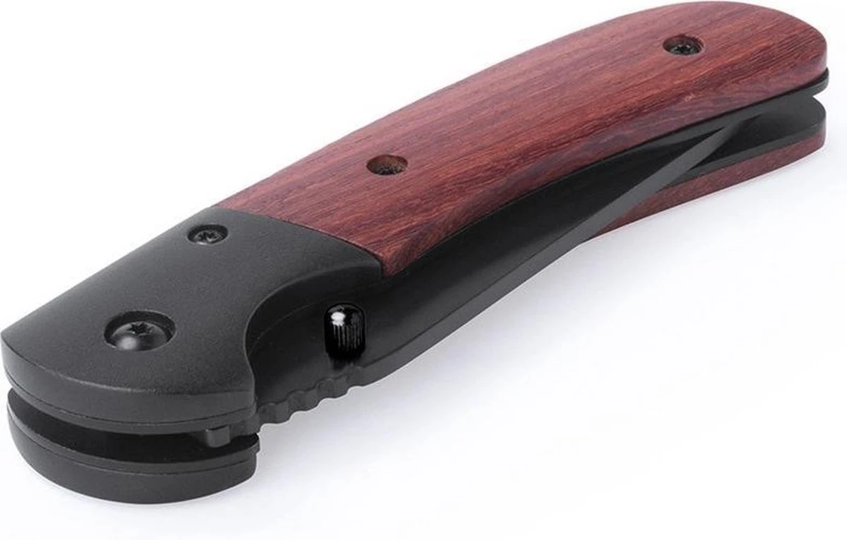 Merkloos Zakmes Met Veiligheidsslot - RVS/hout - 10,1 Cm - Zakmessen / Campingmesjes 4 Merkloos Zakmes Met Veiligheidsslot - RVS/hout - 10,1 Cm - Zakmessen / Campingmesjes - Afbeelding 2