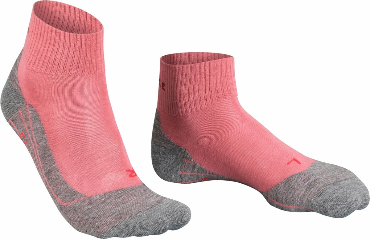 FALKE TK5 Wander Short Wandelen Anti Blaren, Anti Zweet Merino Wol Dames Sportsokken Rood - Maat 39-40 17 FALKE TK5 Wander Short Wandelen Anti Blaren, Anti Zweet Merino Wol Dames Sportsokken Rood - Maat 39-40 - Afbeelding 15
