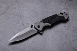 Survival Zakmes Outdoor – 1 Hand Open Systeem En Broekclip – 22.5 CM Vouwmes – RVS – Lion Gear KN-03 -Falke Shop 1200x800 2