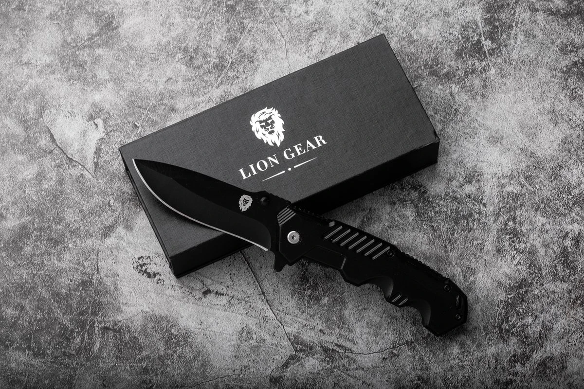 Survival Zakmes Outdoor – 1 Hand Open Systeem En Broekclip – 20 CM Vouwmes – RVS – Lion Gear KN-05 7 Survival Zakmes Outdoor – 1 Hand Open Systeem En Broekclip – 20 CM Vouwmes – RVS – Lion Gear KN-05 - Afbeelding 5