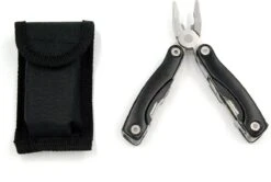 Mini Multitool Tang, 10 In 1 Combinatietang Met Zakmes. Incl. Etui. Zwart