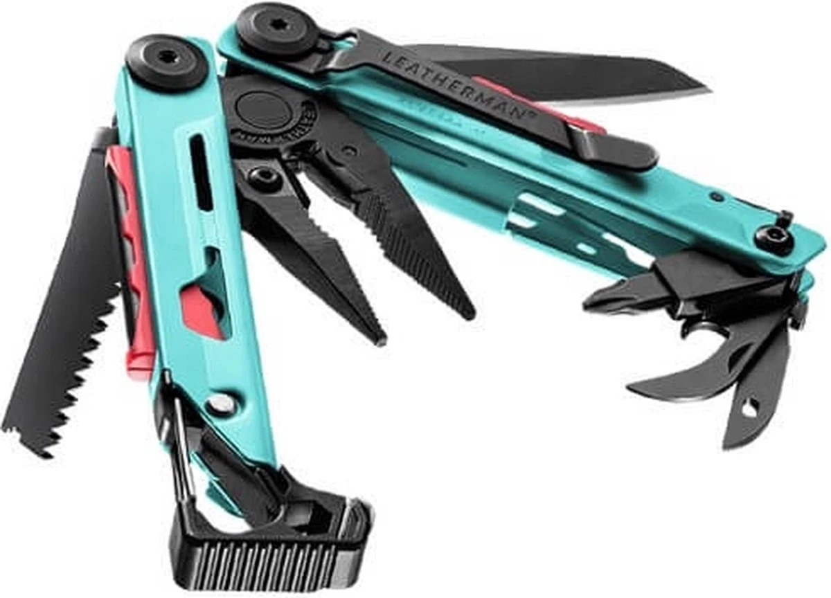 Leatherman Multitool Signal Aqua 19-delig Met Schede - Blauw 11 Leatherman Multitool Signal Aqua 19-delig Met Schede - Blauw - Afbeelding 9