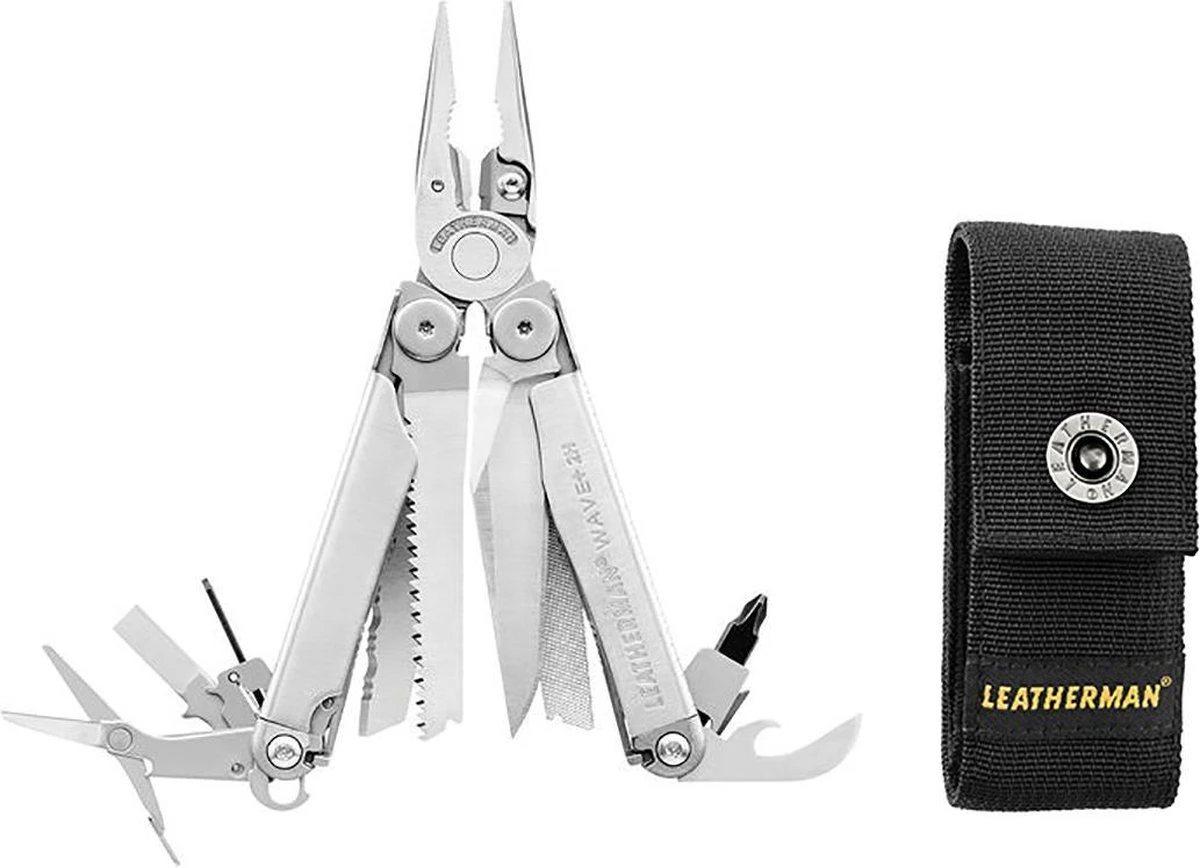 Leatherman Wave Plus Multitool - 18 Functies - RVS - Zilver - Sheath 3 Leatherman Wave Plus Multitool - 18 Functies - RVS - Zilver - Sheath
