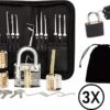 PLAY IT Lockpick Set 32 Delig - 3 Sloten - Incl. Kleine Slot & 3 Opbergzakjes 1 PLAY IT Lockpick Set 32 Delig - 3 Sloten - Incl. Kleine Slot & 3 Opbergzakjes -Falke Shop 1200x872 1
