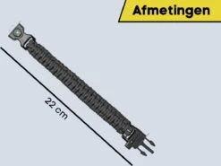 Merkloos Paracord Bracelet Armband 5 In 1 Outdoor Survival - Magnesium Stick, Kompas, Paracord -Falke Shop 1200x898