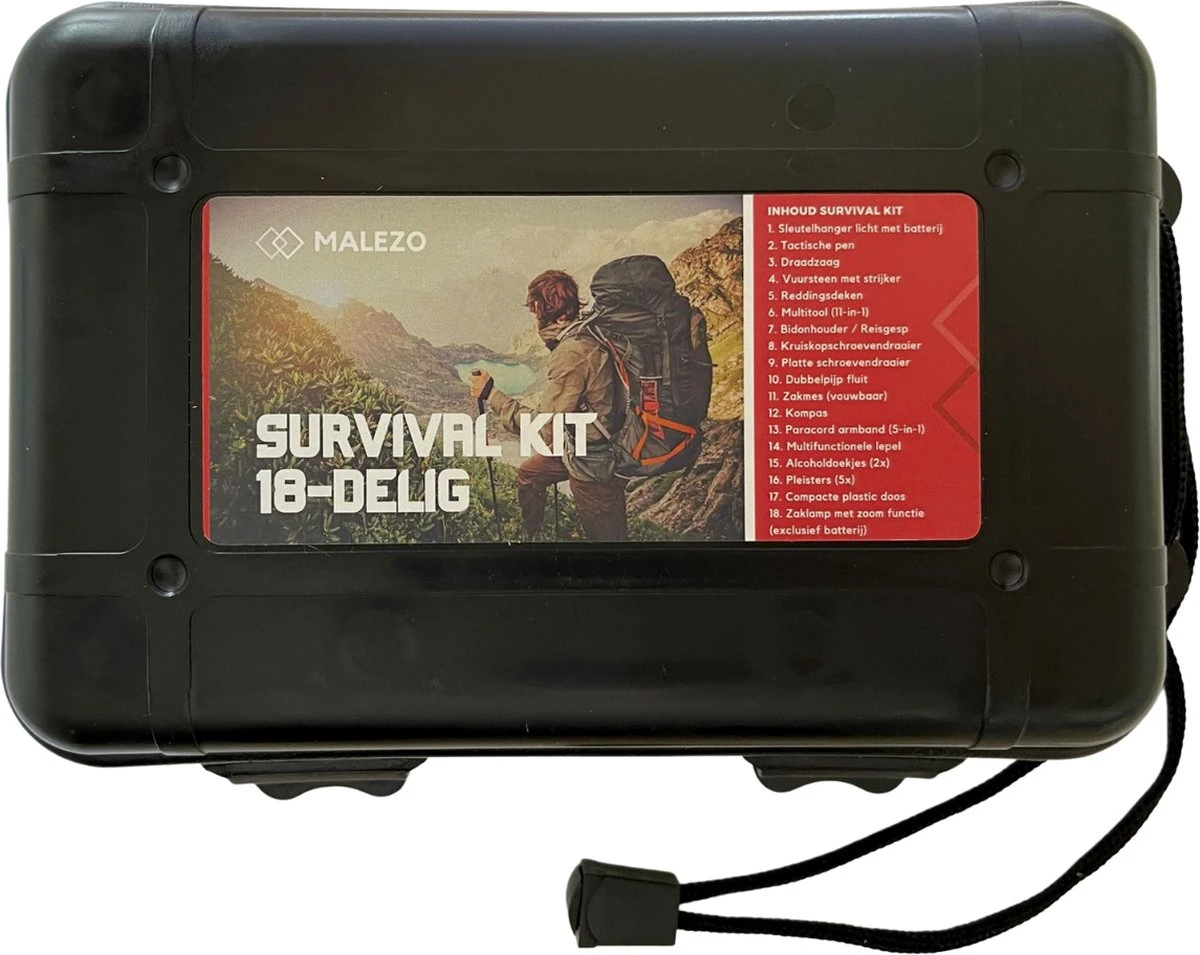 Survival Kit - Professionele XL Uitrusting - Survival Armband, Zakmes, Paracord Armband, Vuursteen Vuurstarter Kit, Zaklamp, Kompas - Noodpakket - Outdoor Camping Survival Set - Survival Spullen - Cadeau Man 8 Survival Kit - Professionele XL Uitrusting - Survival Armband, Zakmes, Paracord Armband, Vuursteen Vuurstarter Kit, Zaklamp, Kompas - Noodpakket - Outdoor Camping Survival Set - Survival Spullen - Cadeau Man - Afbeelding 7