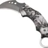 TECQX Mini Karambit - Zakmes - Survival Mes - Counter Strike - Kamperen - Scouting Mes - White Skull