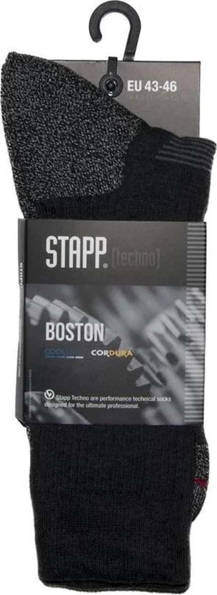 3-Pack Stevige Wandelsokken Met Coolmax Boston STAPP TECHNO - 27410.999 - Zwart - Unisex - Maat 43-46 4 3-Pack Stevige Wandelsokken Met Coolmax Boston STAPP TECHNO - 27410.999 - Zwart - Unisex - Maat 43-46 - Afbeelding 2