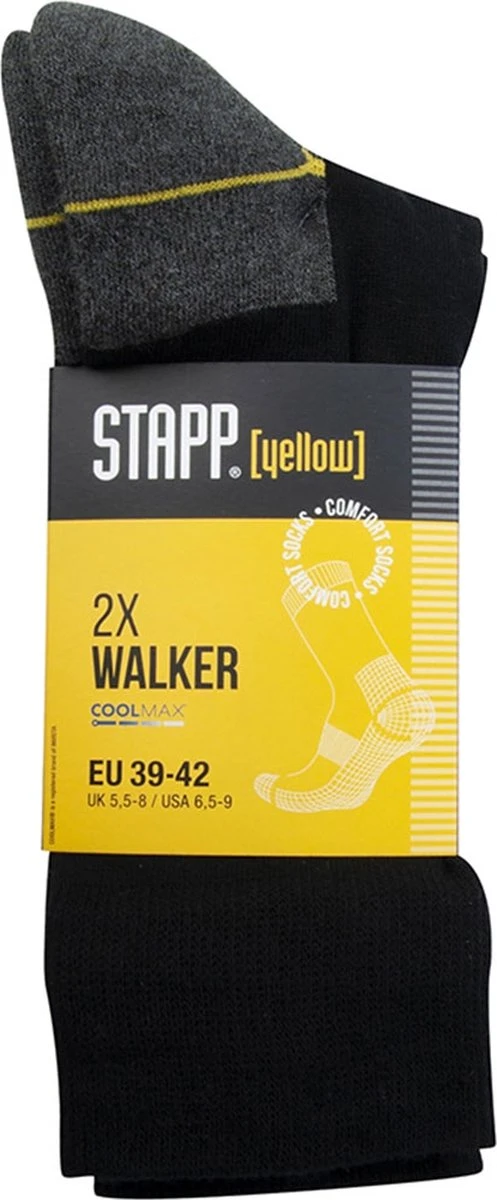 6-Pack Koele Wandelsokken Met Coolmax Walker - Zwart - Unisex - Maat 47-50 6 6-Pack Koele Wandelsokken Met Coolmax Walker - Zwart - Unisex - Maat 47-50 - Afbeelding 4