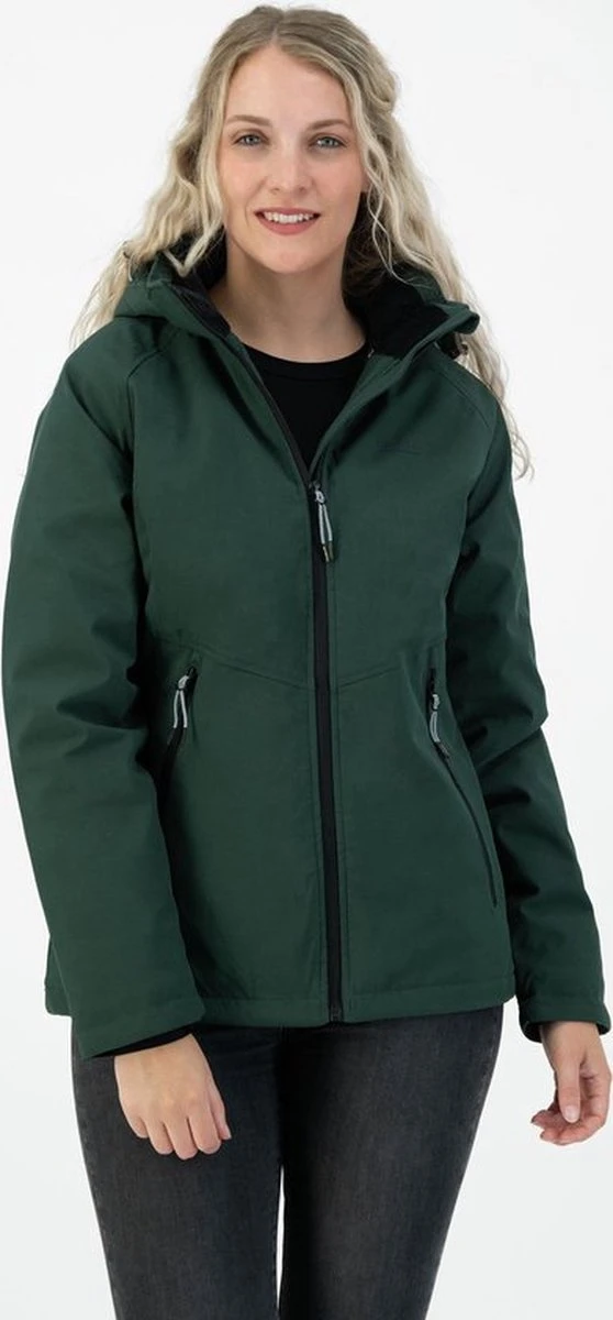 Kjelvik Dames Softshell Jas - Winter Softshell Jas Dames - Cato - Groen - Maat 40 5 Kjelvik Dames Softshell Jas - Winter Softshell Jas Dames - Cato - Groen - Maat 40 - Afbeelding 3