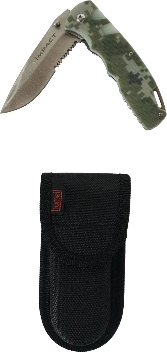 Homeij Zakmes Impact Leger Camouflage Kleur Army RVS Inclusief Opberg Etui Handle G10 9 Homeij Zakmes Impact Leger Camouflage Kleur Army RVS Inclusief Opberg Etui Handle G10 - Afbeelding 7