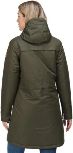 De Regatta Remina Jas - Jas Met Lang Model - Dames - Waterdicht - Ademend - Donkergroen -Falke Shop 575x1200