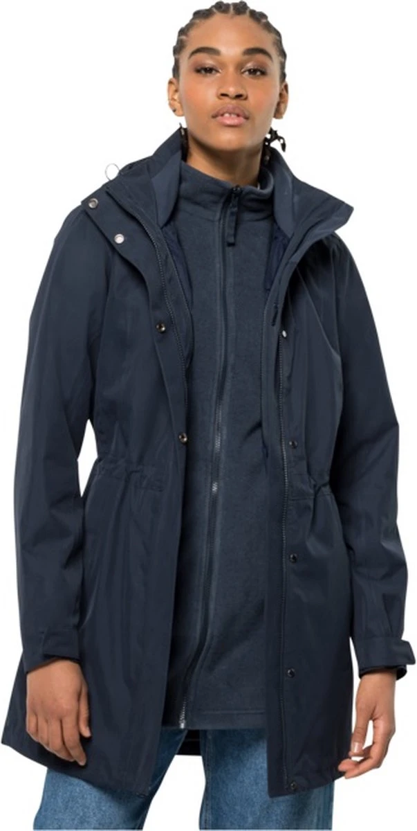 Jack Wolfskin Ottawa Coat - Outdoorjas - Dames - Blauw - Maat M 4 Jack Wolfskin Ottawa Coat - Outdoorjas - Dames - Blauw - Maat M - Afbeelding 2