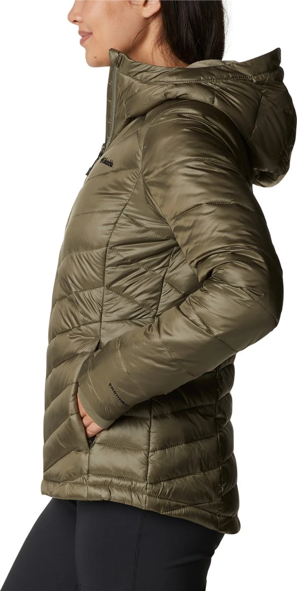 Columbia Joy Peak - Gewatteerde Puffer Jas Dames - Jassen Dames Winter - Outdoorjas Met Capuchon - Stone Green - Maat L 11 Columbia Joy Peak - Gewatteerde Puffer Jas Dames - Jassen Dames Winter - Outdoorjas Met Capuchon - Stone Green - Maat L - Afbeelding 9