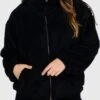 Brunotti Huntress Teddy Fleece Jas - Dames - Black - M 1 Brunotti Huntress Teddy Fleece Jas - Dames - Black - M -Falke Shop 611x1200 1