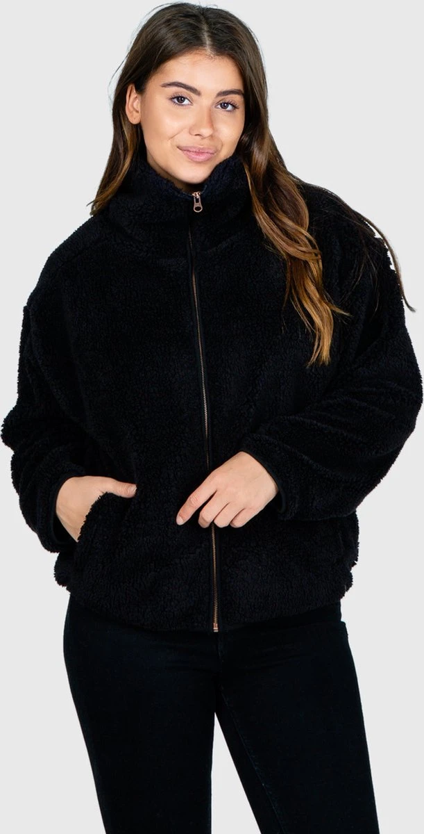 Brunotti Huntress Teddy Fleece Jas - Dames - Black - M 3 Brunotti Huntress Teddy Fleece Jas - Dames - Black - M