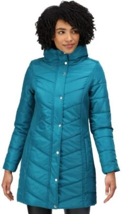 De Regatta Parthenia Baffle Jas - Jas - Dames - GeÃ¯soleerd - Waterafstotend - Turkoois