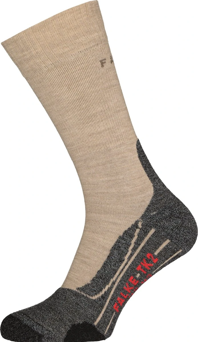 FALKE TK2 Explore Wandelen Anti Blaren, Anti Zweet Merino Wol Heren Sportsokken Beige - Maat 44-45 4 FALKE TK2 Explore Wandelen Anti Blaren, Anti Zweet Merino Wol Heren Sportsokken Beige - Maat 44-45 - Afbeelding 2