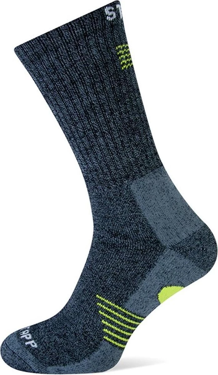 3-Pack Stapp Stevige Duurzame Bamboe Wandel- En Werksokken Techno Bamboo 28400-G - Unisex - Grijs / Geel - Maat 43-46 3 3-Pack Stapp Stevige Duurzame Bamboe Wandel- En Werksokken Techno Bamboo 28400-G - Unisex - Grijs / Geel - Maat 43-46