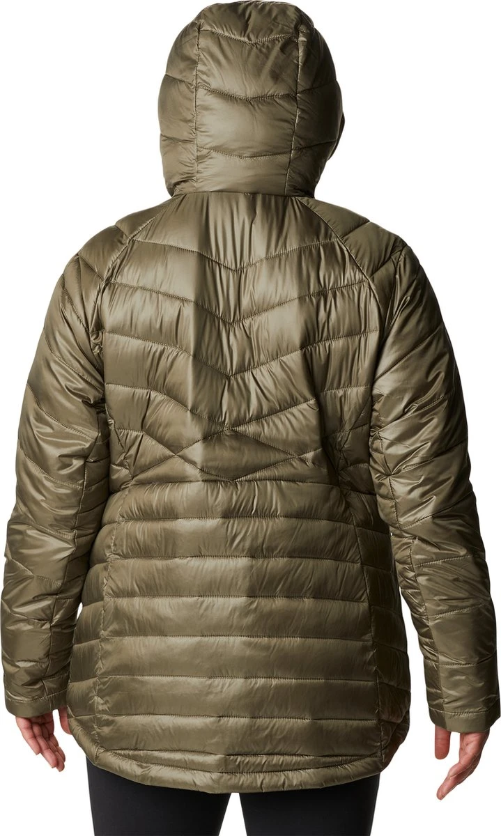Columbia Joy Peak - Gewatteerde Puffer Jas Dames - Jassen Dames Winter - Outdoorjas Met Capuchon - Stone Green - Maat L 9 Columbia Joy Peak - Gewatteerde Puffer Jas Dames - Jassen Dames Winter - Outdoorjas Met Capuchon - Stone Green - Maat L - Afbeelding 7