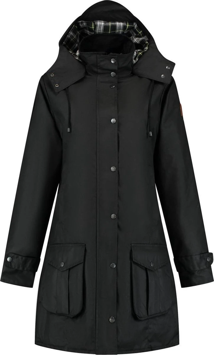 MGO Leisure Wear Kate Wax Parka Outdoorjas Dames - Maat XXL 6 MGO Leisure Wear Kate Wax Parka Outdoorjas Dames - Maat XXL - Afbeelding 4