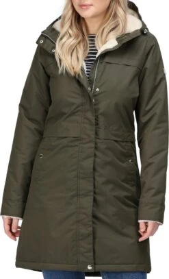 De Regatta Remina Jas - Jas Met Lang Model - Dames - Waterdicht - Ademend - Donkergroen