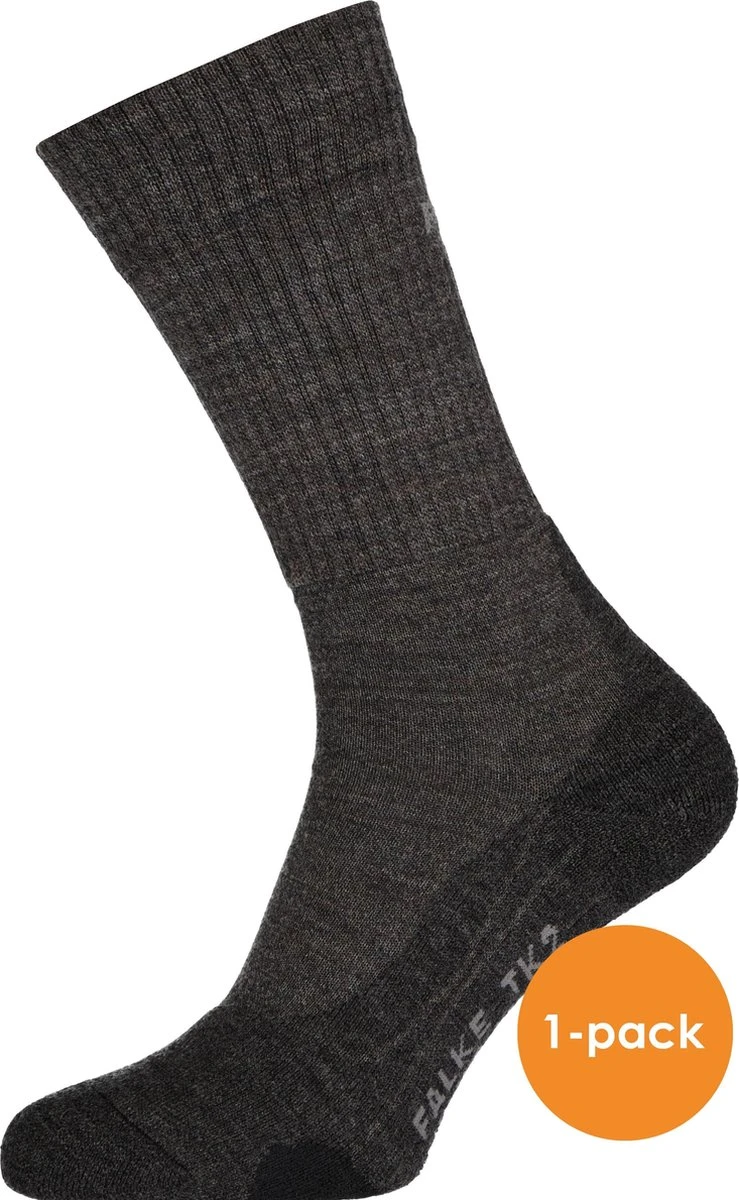 FALKE TK2 Explore Wool Wandelen Anti Blaren, Anti Zweet Merino Wol Heren Sportsokken Grijs - Maat 42-43 14 FALKE TK2 Explore Wool Wandelen Anti Blaren, Anti Zweet Merino Wol Heren Sportsokken Grijs - Maat 42-43 - Afbeelding 12