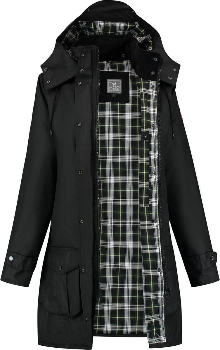 MGO Leisure Wear Kate Wax Parka Outdoorjas Dames - Maat XXL 8 MGO Leisure Wear Kate Wax Parka Outdoorjas Dames - Maat XXL - Afbeelding 6