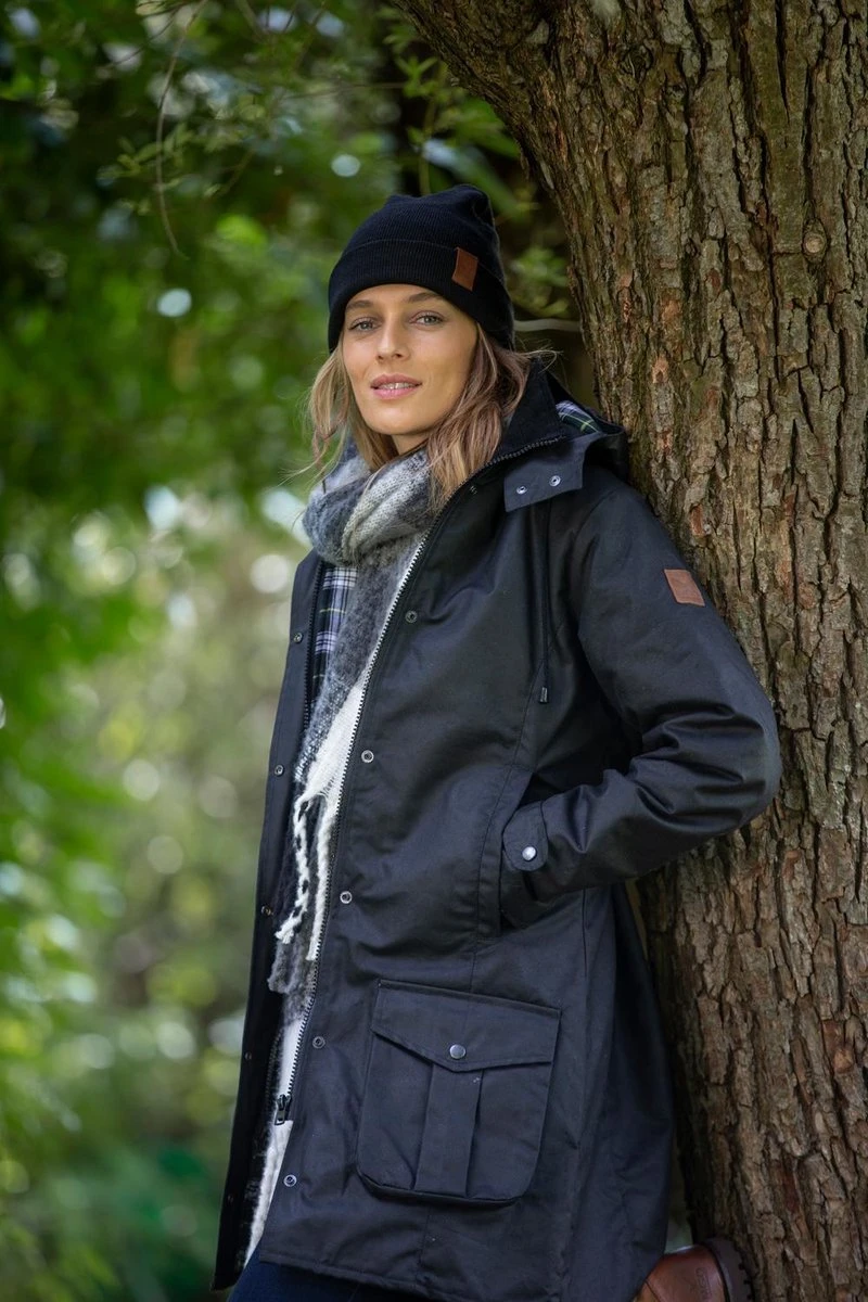 MGO Leisure Wear Kate Wax Parka Outdoorjas Dames - Maat XXL 4 MGO Leisure Wear Kate Wax Parka Outdoorjas Dames - Maat XXL - Afbeelding 2