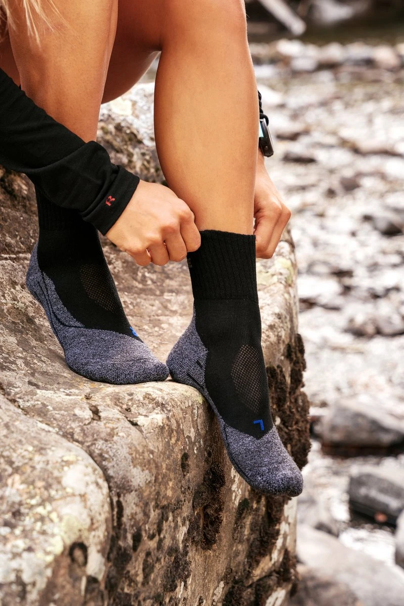 FALKE TK2 Explore Cool Short Wandelen Anti Blaren Functioneel Garen Dames Sportsokken Grijs - Maat 35-36 6 FALKE TK2 Explore Cool Short Wandelen Anti Blaren Functioneel Garen Dames Sportsokken Grijs - Maat 35-36 - Afbeelding 4