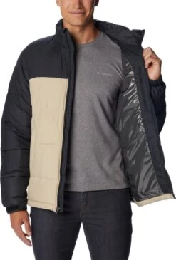 Columbia Pike Lake - Winterjas - Gewatteerde Puffer Jas Heren - Outdoorjas - Waterdicht - Thermo - Zwart/Zand - Maat L -Falke Shop 813x1200 2