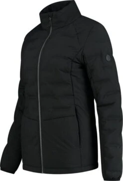 Travelin' Jack Fell - Gevoerde Damesjas - Winddicht En Waterafstotend - Winter - Zwart - Maat 40