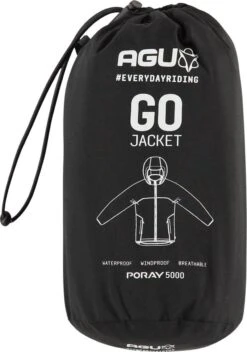 AGU GO Regenjas Essential - Zwart - L - Dames & Heren - Waterdicht & Ademend -Falke Shop 843x1200